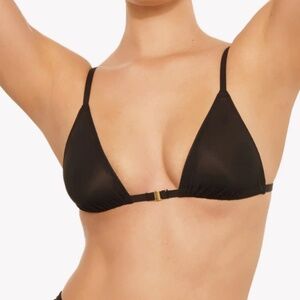 SKIMS Jelly Sheer Intimates Triangle Bralette - Onyx - NWT